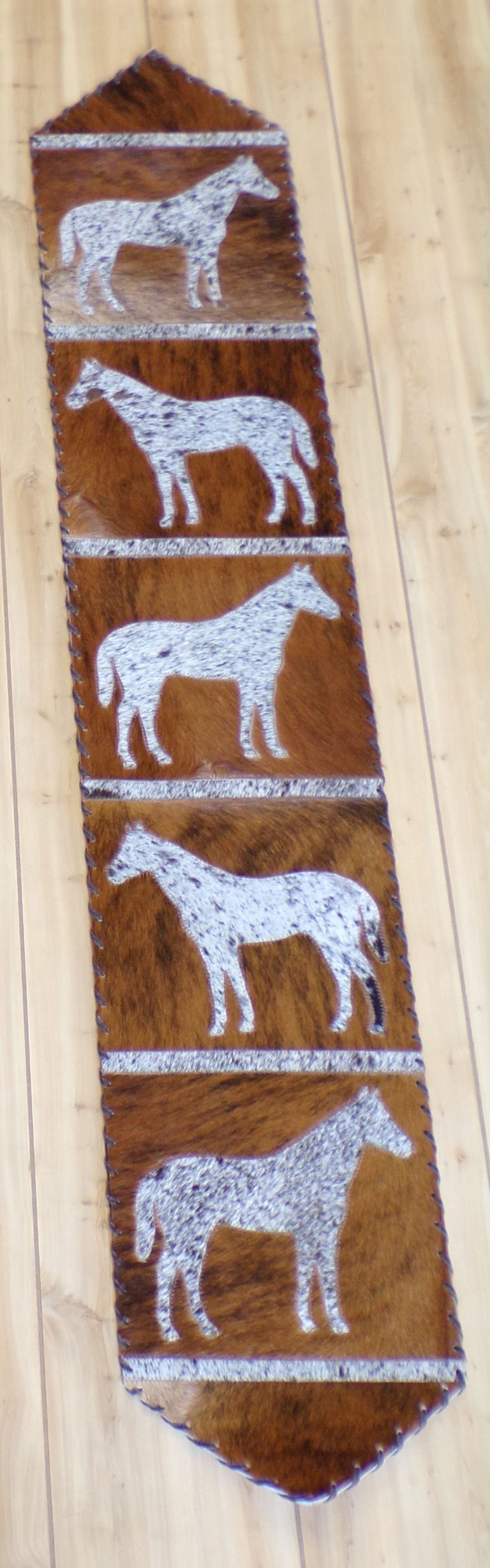 Leather Cowhide Horse Runners 1×6 Terra Leather