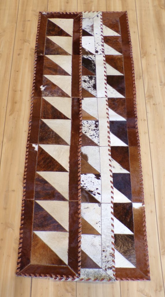 Leather Cowhide Runners 1×6 Terra Leather